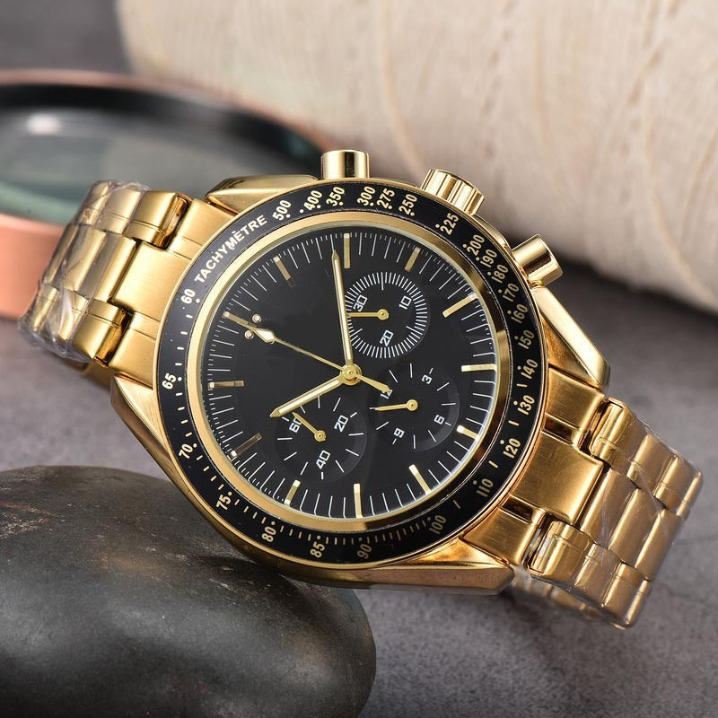 Men’s Steel-Band Quartz Watch – product view 3