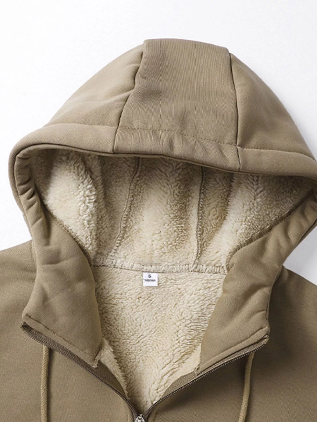 Men’s Fleece-Lined Zip-Up Hoodie product view 8