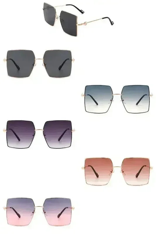 Oversized flat top square sunglasses by DIAJ House