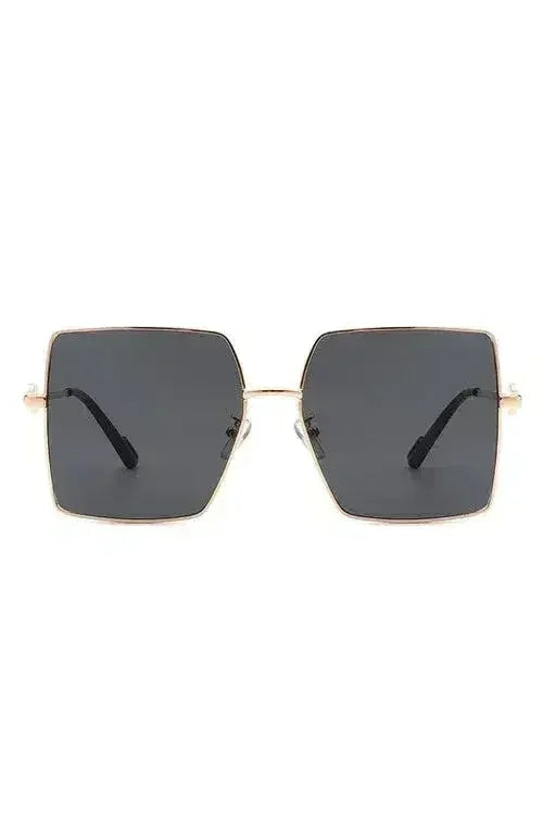 Flat top oversized fashion sunglasses