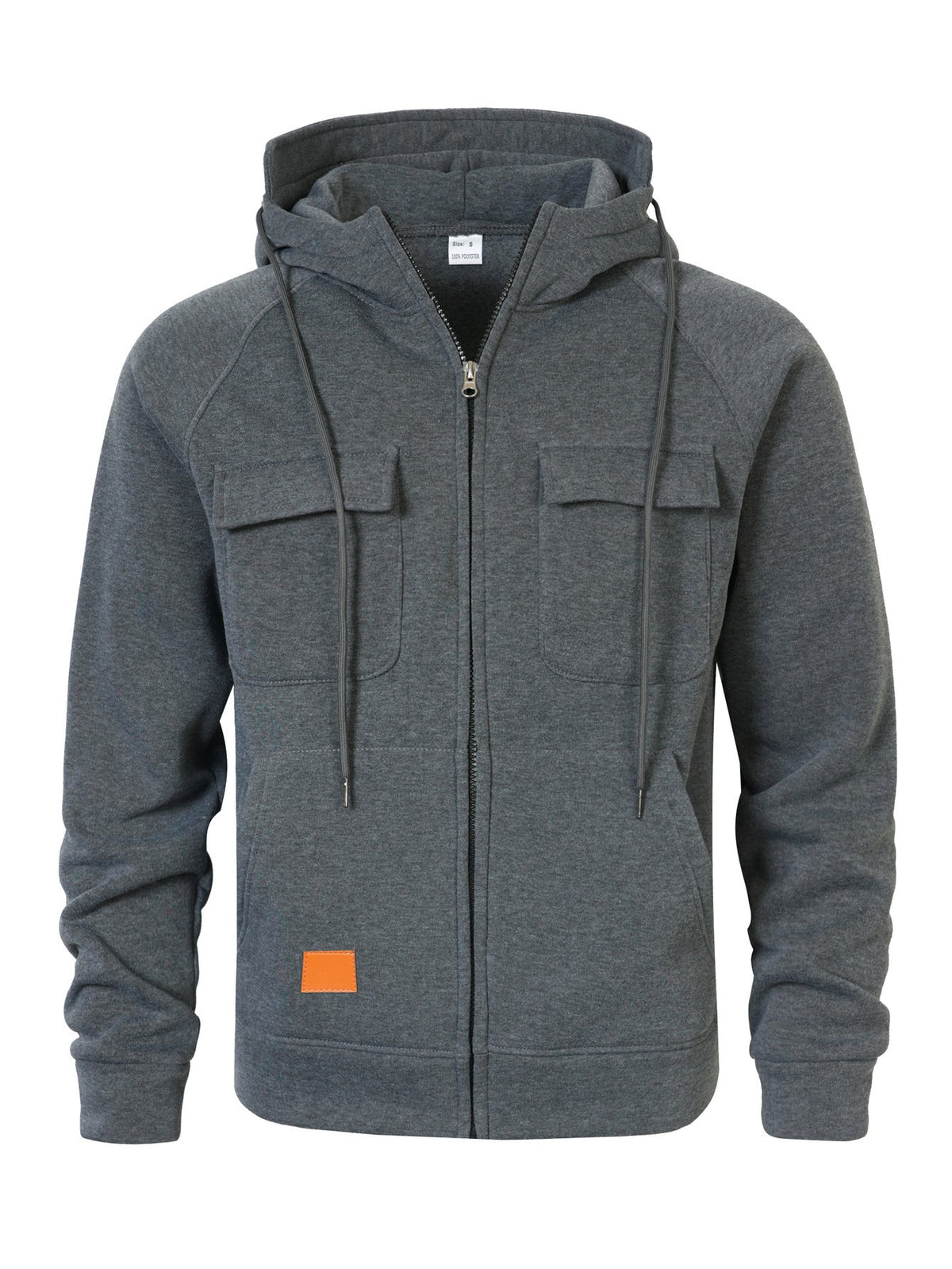 Men’s Multi-Pocket Hooded Sweatshirt product view 10