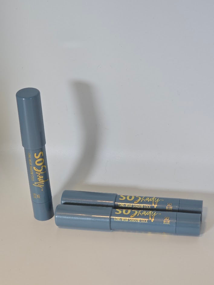 Skye Blue eye shadow shade and texture detail