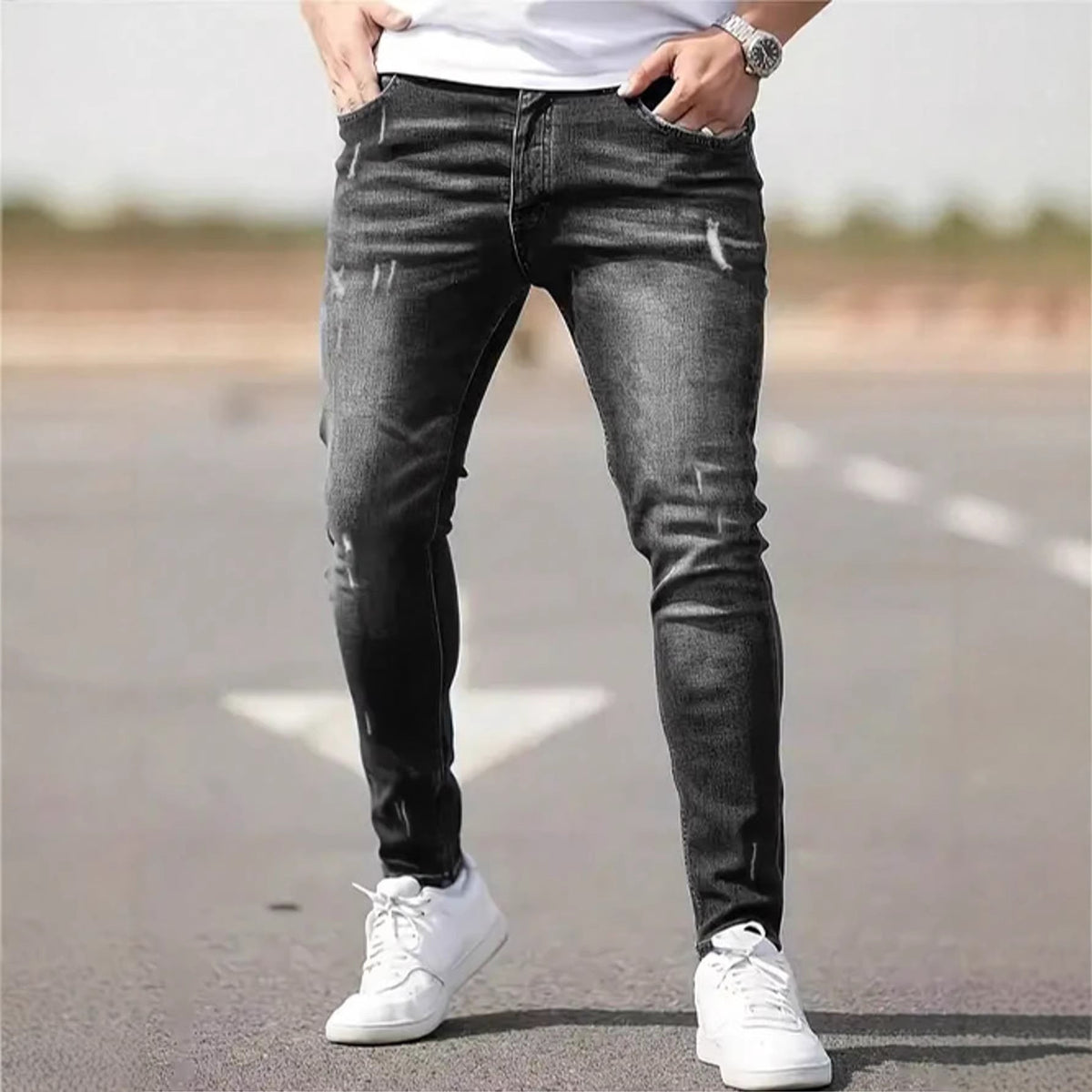 Men's slim-fit stretch skinny jeans Style 2147 - product image 5