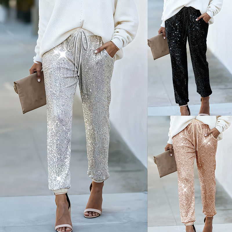 High-Waist Straight-Leg Trousers product view