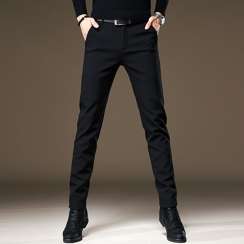 Men’s wrinkle-free slim tapered dress pants - product view 5