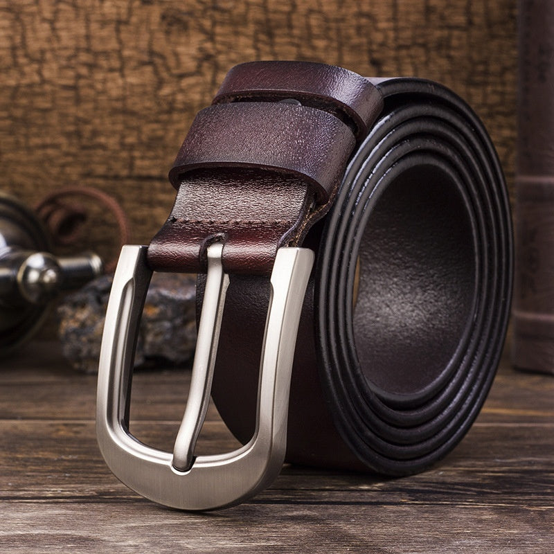 Men’s Genuine Leather Pin-Buckle Belt product view 3