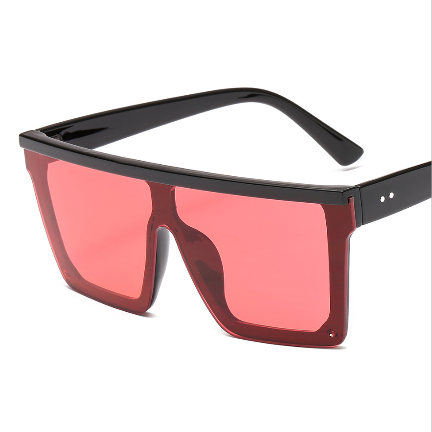 Light blue oversized square sunglasses