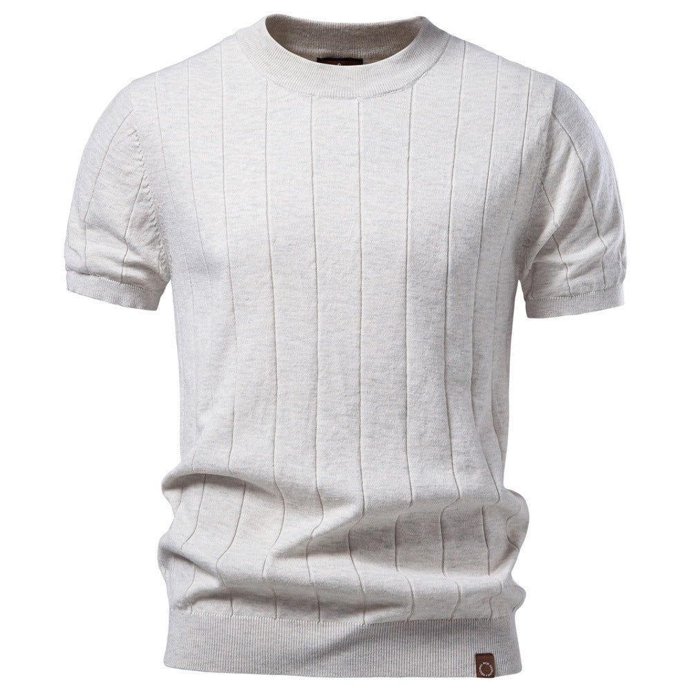 Men’s short-sleeve crew-neck sweater - product view 4