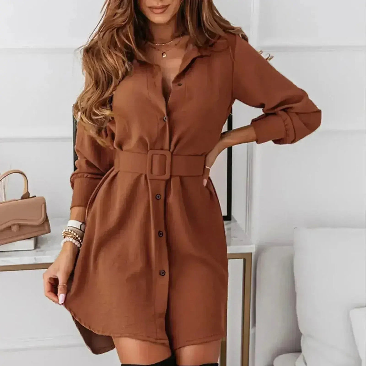 Everyday A-Line Knee-Length Dress detail view