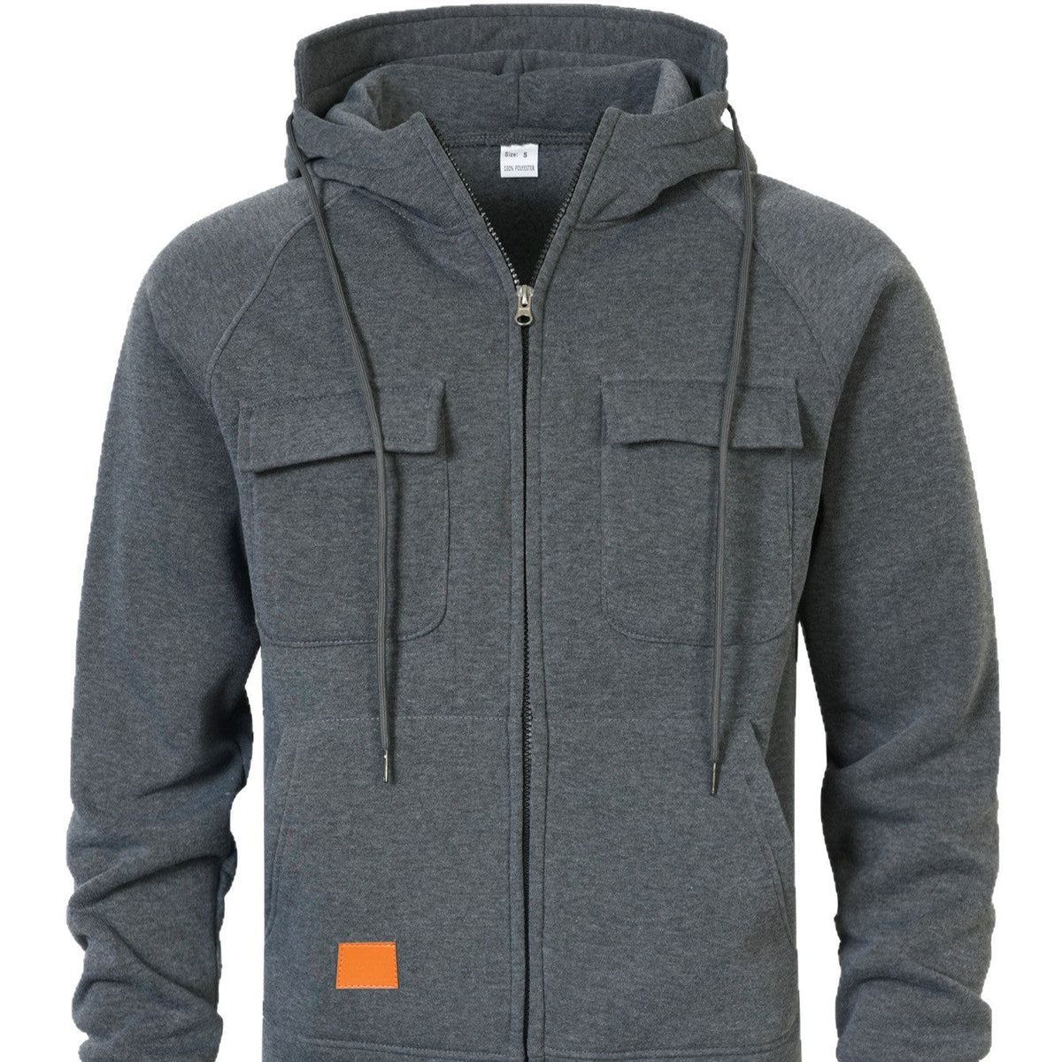 Men’s Multi-Pocket Hooded Sweatshirt product view 5