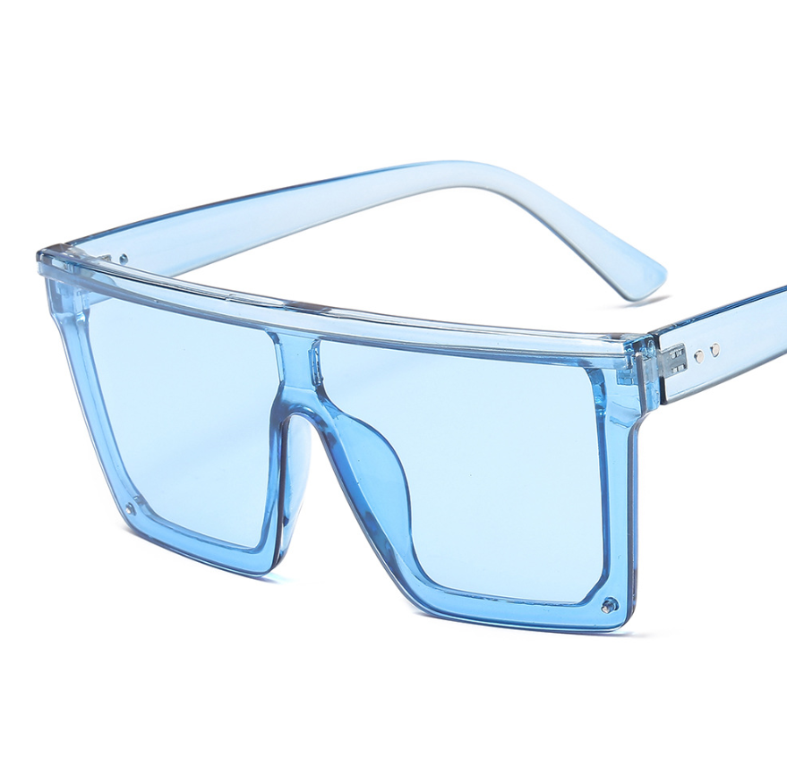 Black and smoke oversized square sunglasses