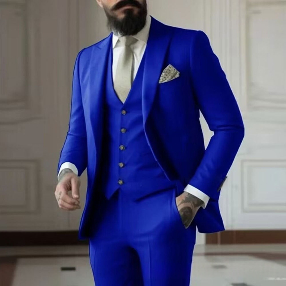 Men’s Three-Piece Tuxedo Suit Set product view 5