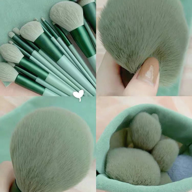13-piece cosmetic brush set for everyday makeup application