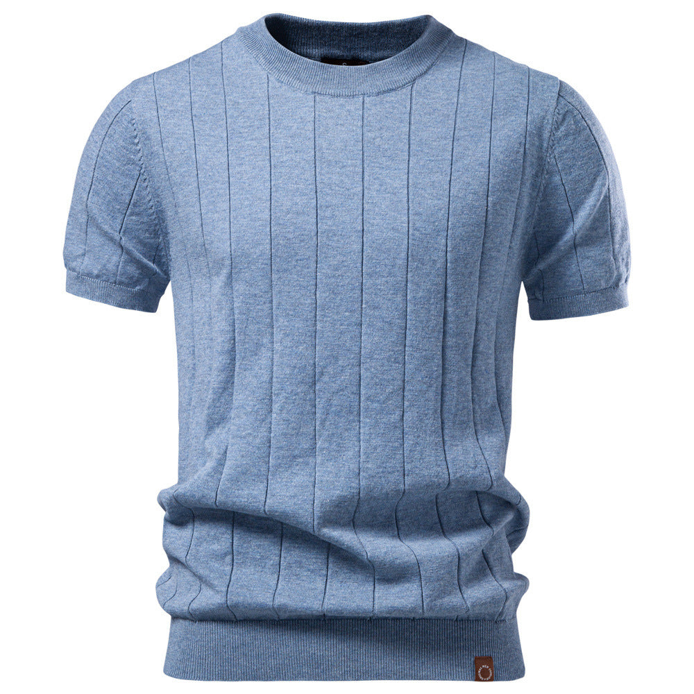Men’s short-sleeve crew-neck sweater - product view 1