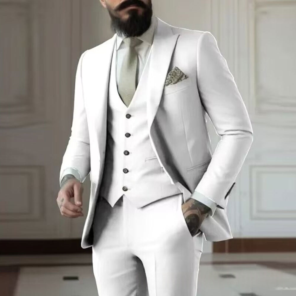 Men’s Three-Piece Tuxedo Suit Set product view 4