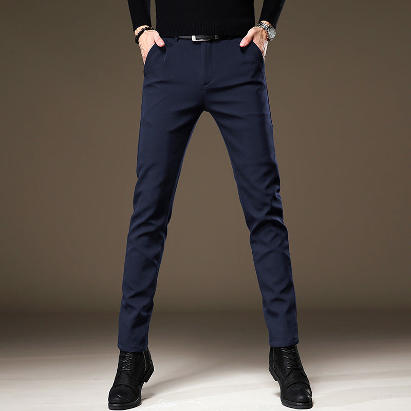 Men’s wrinkle-free slim tapered dress pants - product view 6