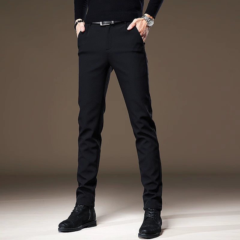Men’s wrinkle-free slim tapered dress pants - product view 1
