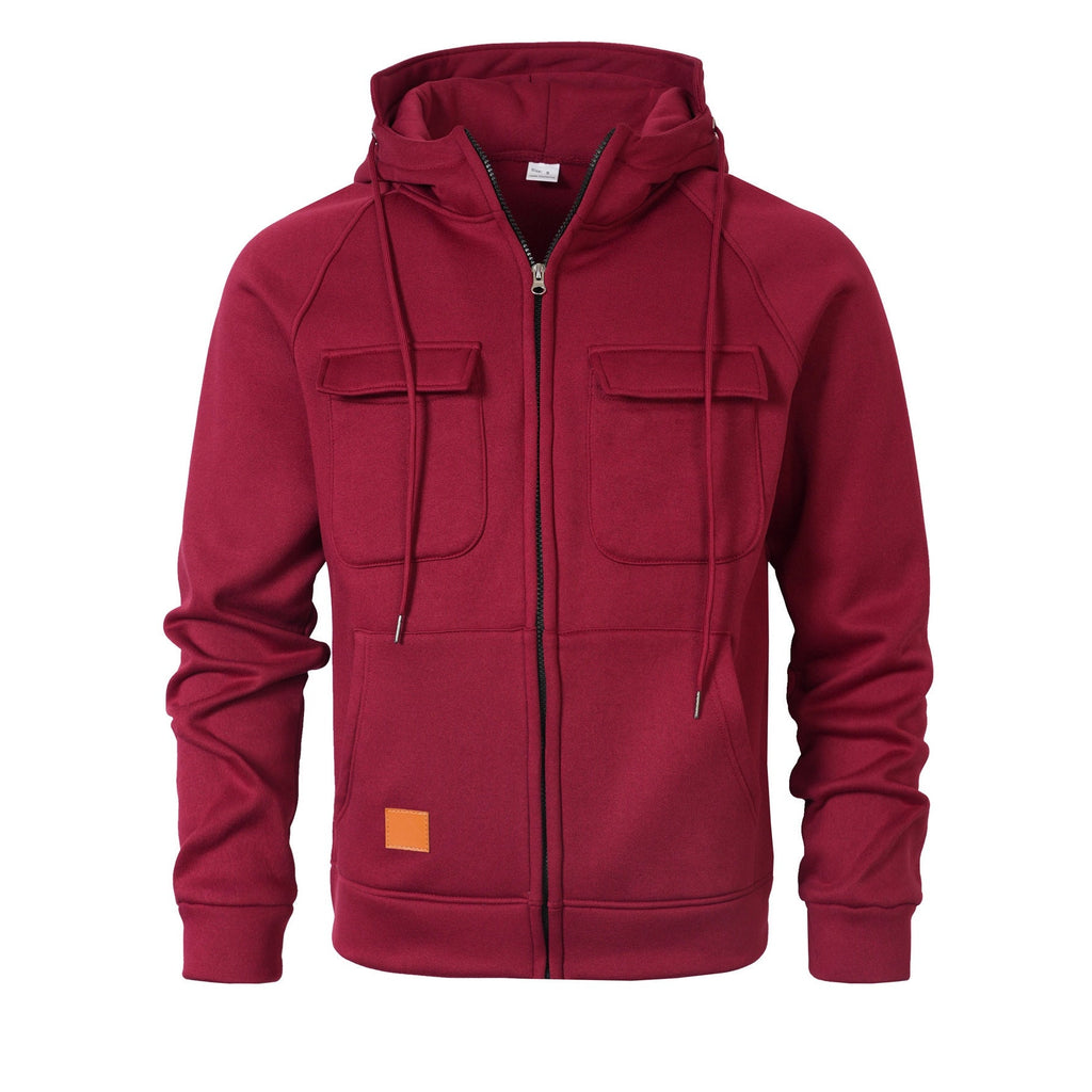 Men’s Multi-Pocket Hooded Sweatshirt product view 3