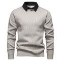 Men’s Layered-Look Fleece-Lined Sweater product view 6