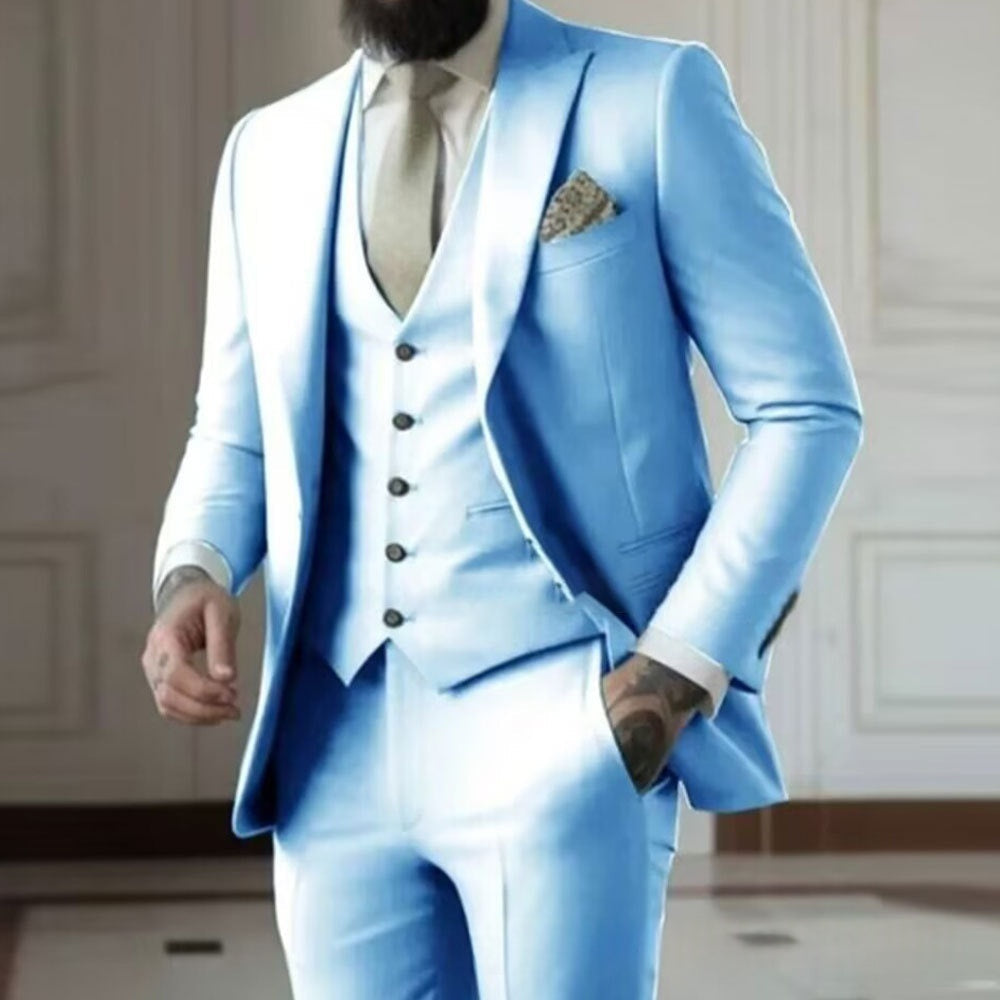 Men’s Three-Piece Tuxedo Suit Set product view 2