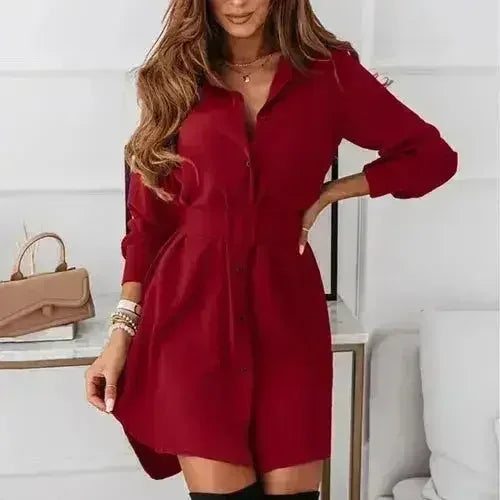 Women’s A-line dress alternate front view