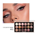 18-color eyeshadow palette packaging and shade assortment