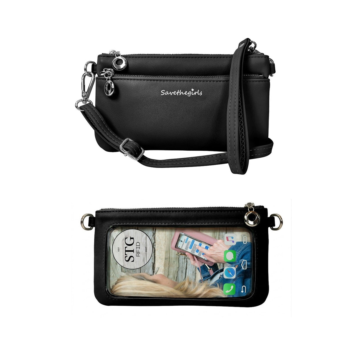 Bella RFID touch screen purse — product image 9 (Black)