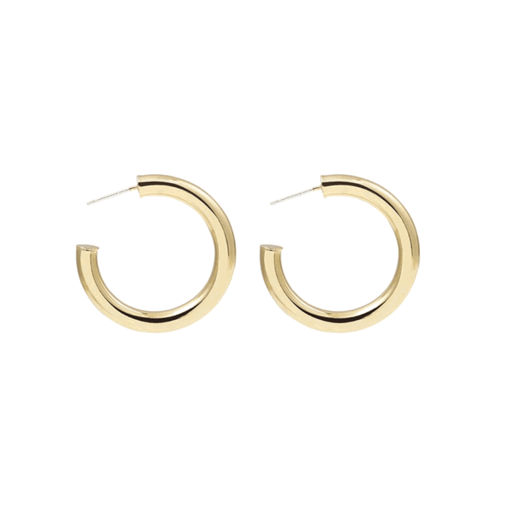 18K gold-plated Bold & Beautiful hoop earrings