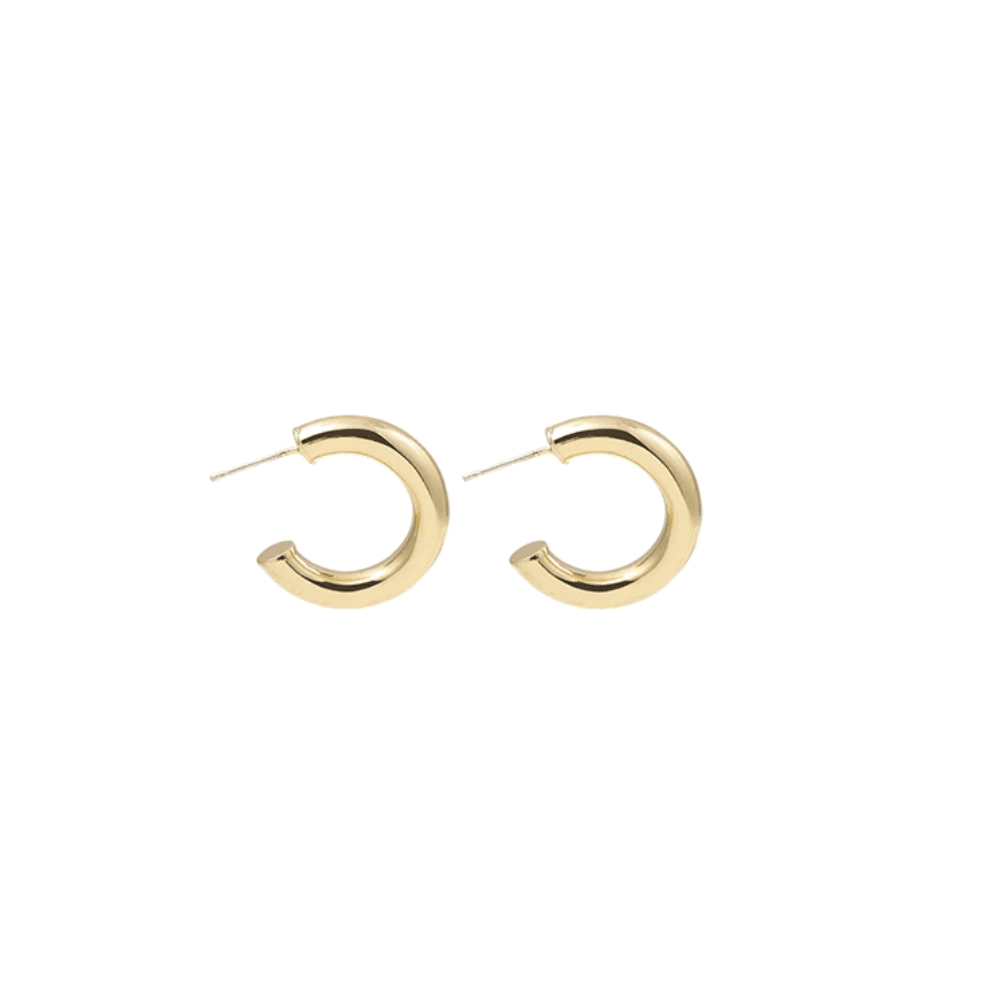 18K gold-plated Bold & Beautiful hoop earrings