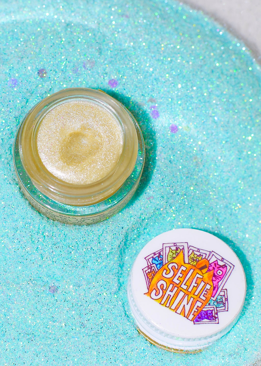 Selfie Shine shimmer balm for cheeks lips eyelids and body