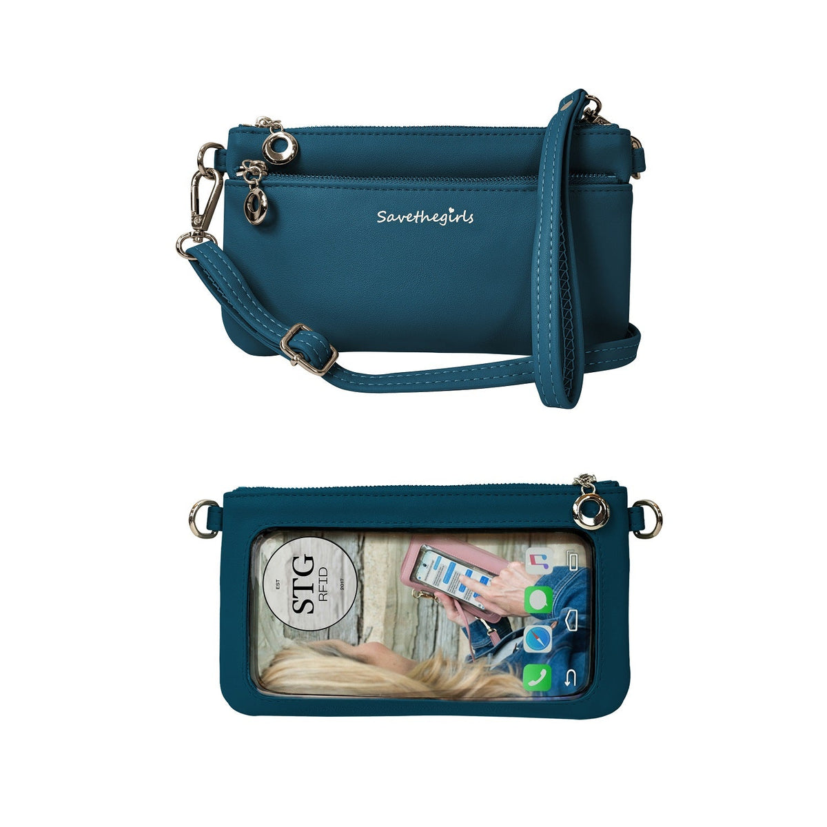 Bella RFID touch screen purse — product image 18 (Dark Teal)