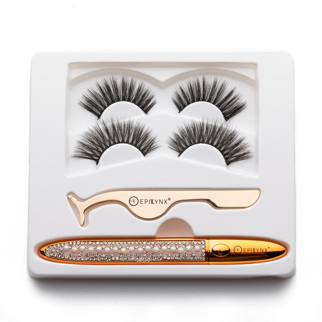 EpiLynx dramatic reusable false lash kit with eyeliner attachment system