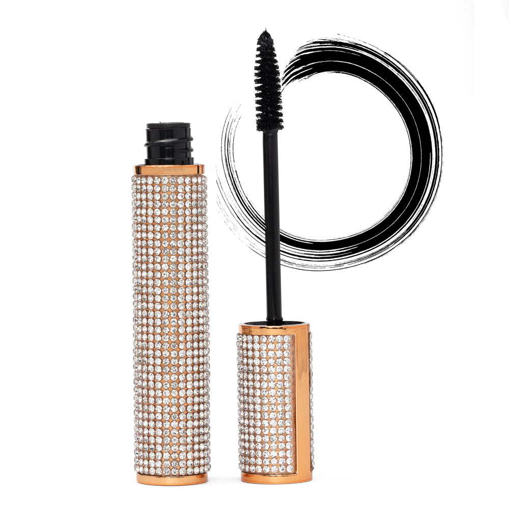 EpiLynx Volume Mega Mascara black and blue swatches