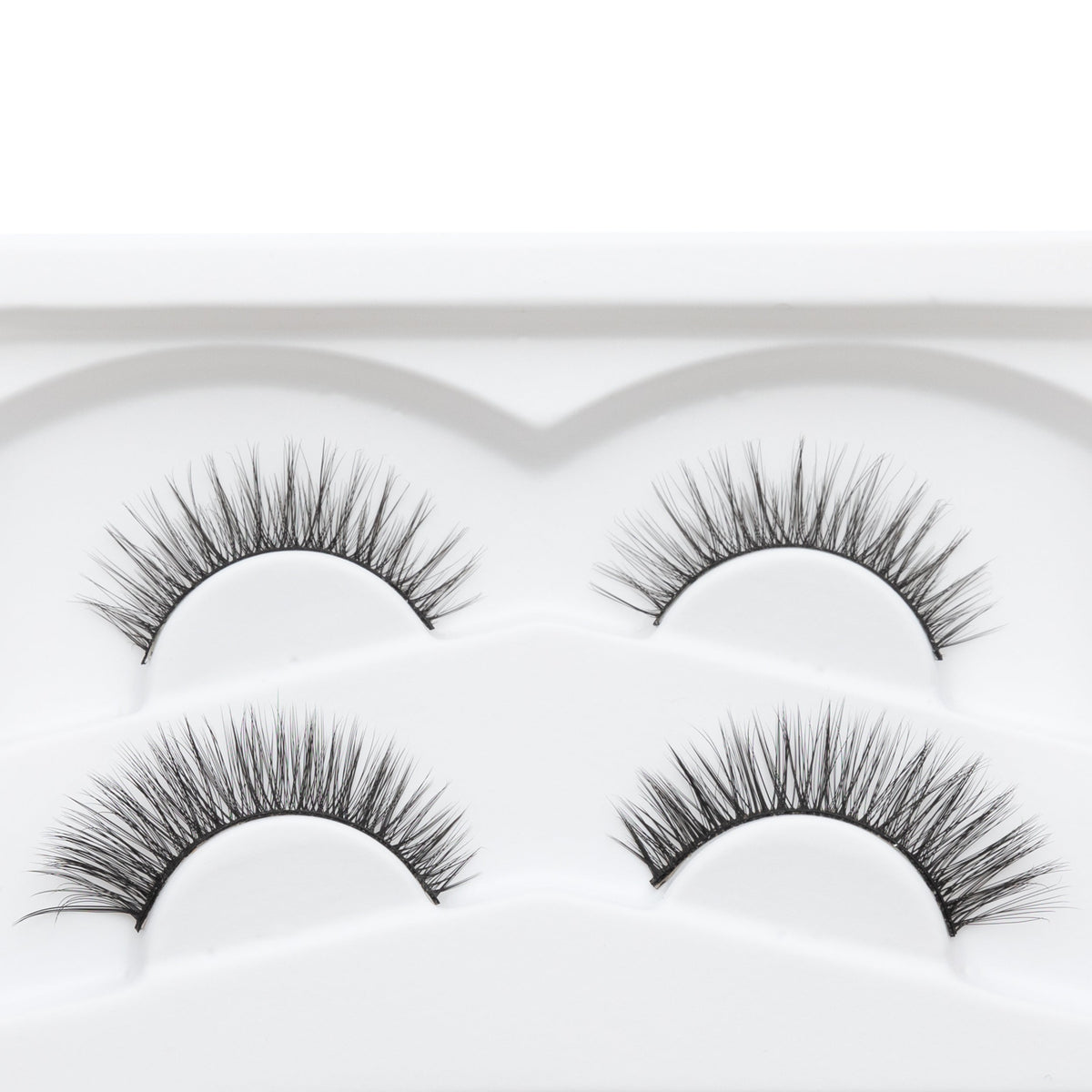 Close-up of natural reusable false lashes