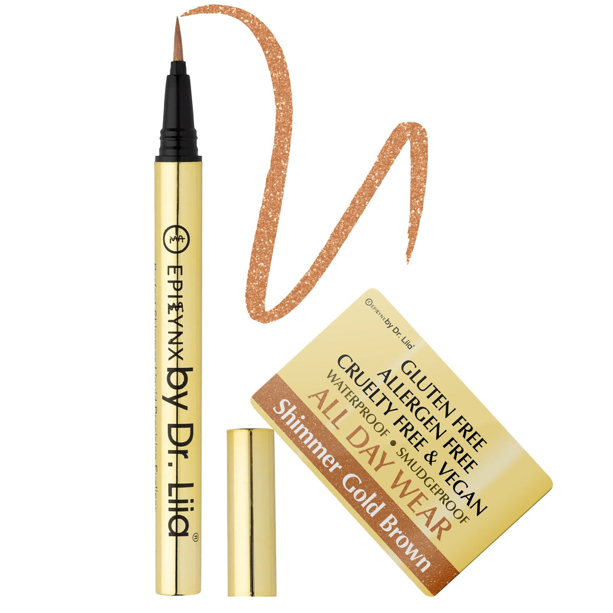 EpiLynx Precision Liquid Eyeliner in Shimmer Gold Brown