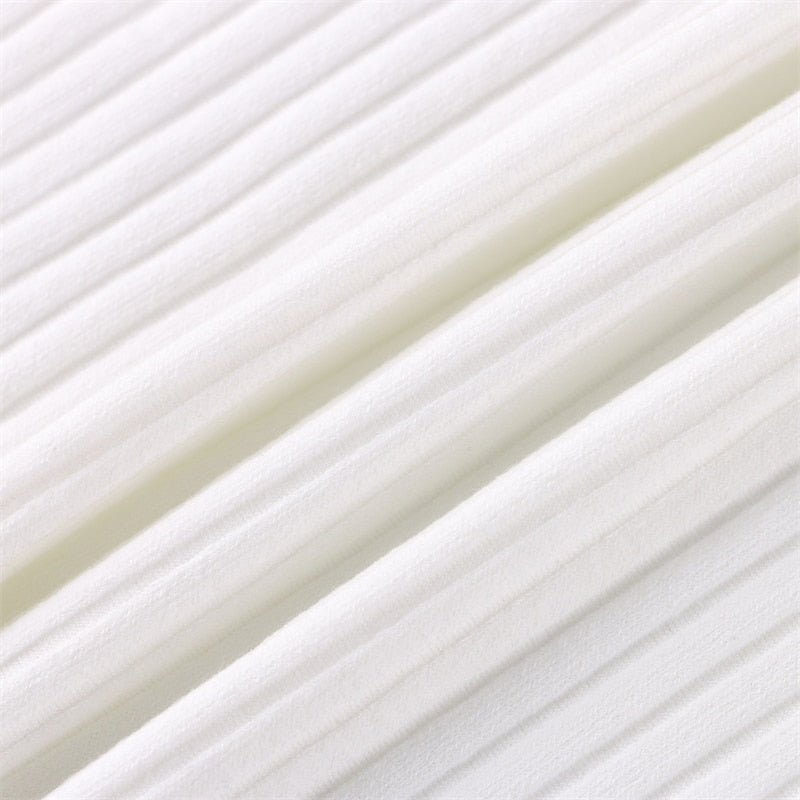 Ribbed V-neck long sleeve midi dress product view 15