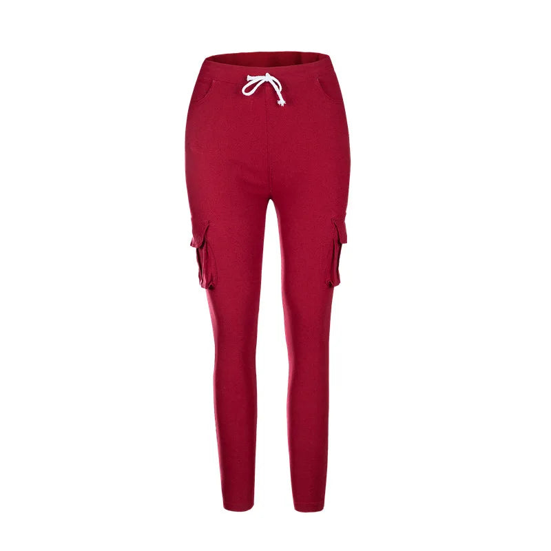 Women’s Elastic Drawstring Pencil Pants – product view 23