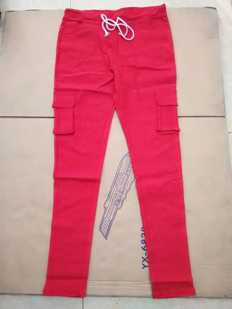 Women’s Elastic Drawstring Pencil Pants – product view 20