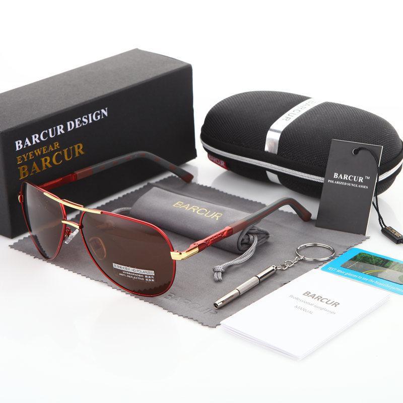 Men’s polarized pilot sunglasses – alternate angle