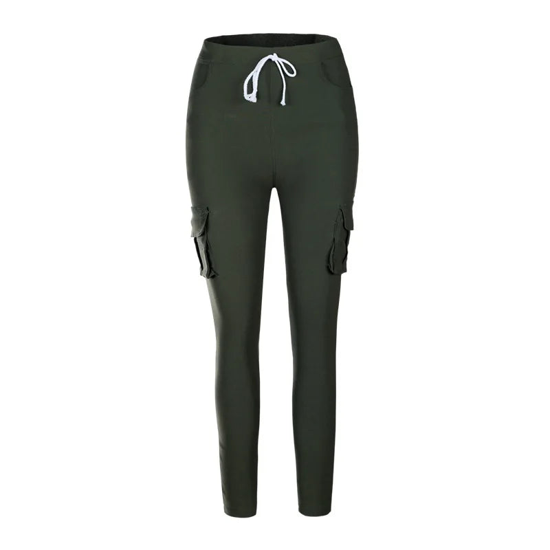 Women’s Elastic Drawstring Pencil Pants – product view 21