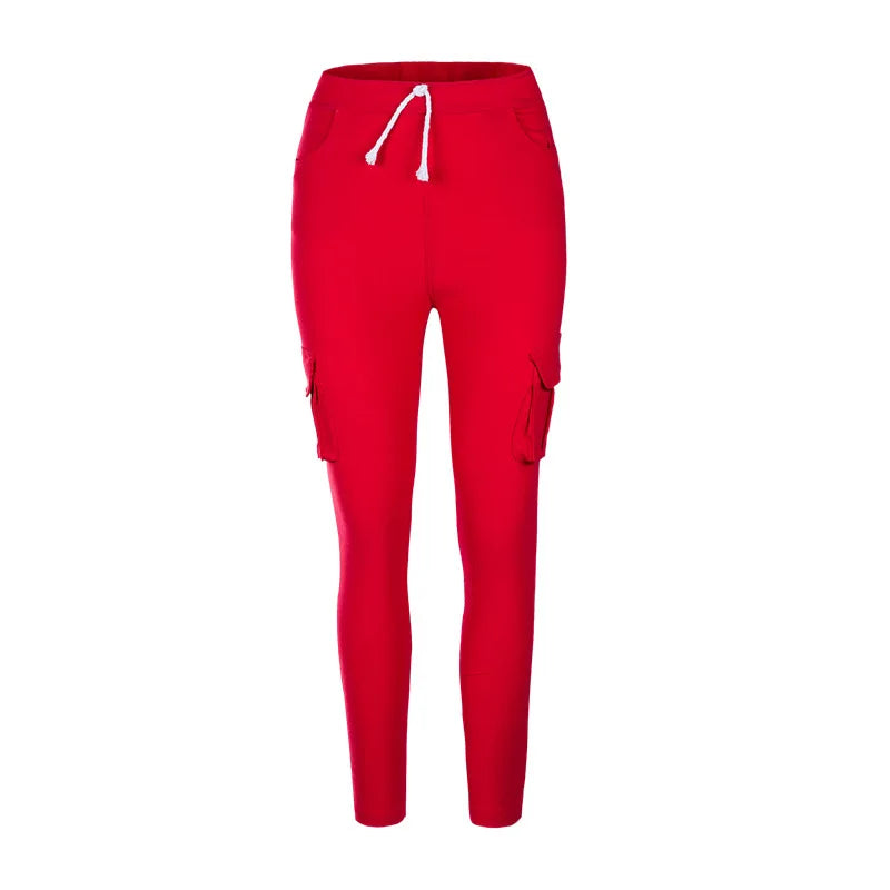 Women’s Elastic Drawstring Pencil Pants – product view 29