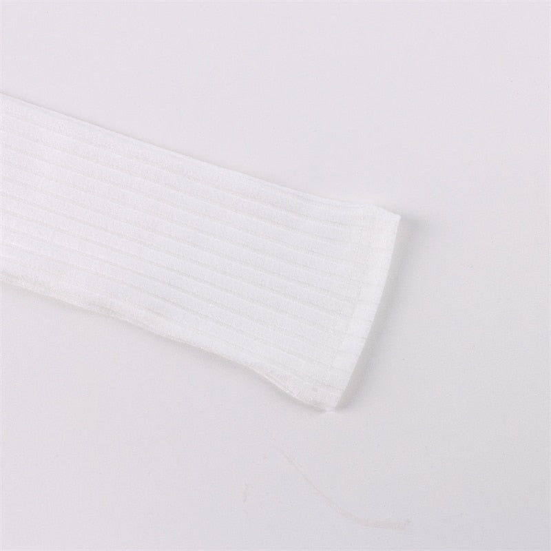 Ribbed V-neck long sleeve midi dress product view 14