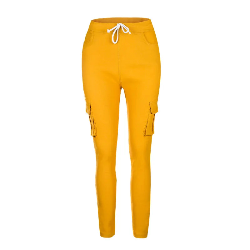 Women’s Elastic Drawstring Pencil Pants – product view 25