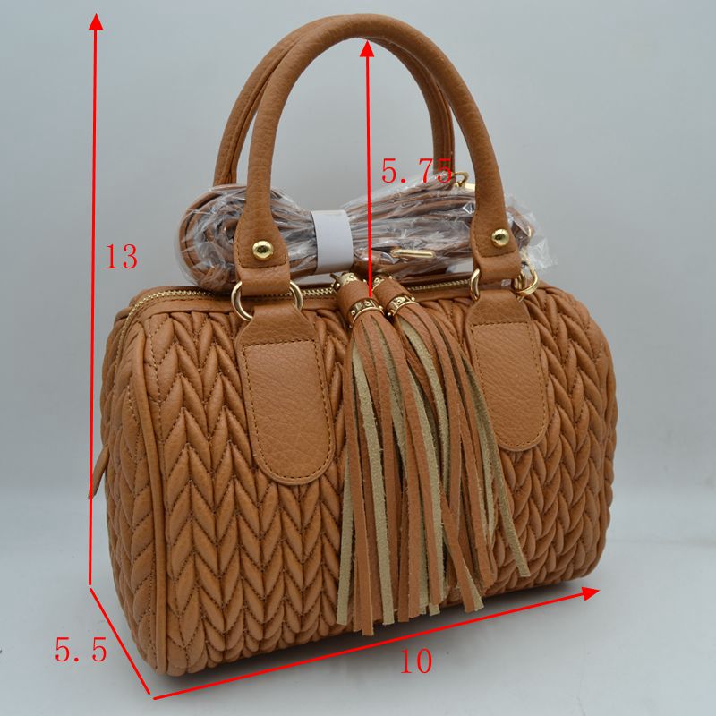 Quilted chevron satchel handbag — product image 10 (JY 0499 BR E5 89 AF E6 9C AC)