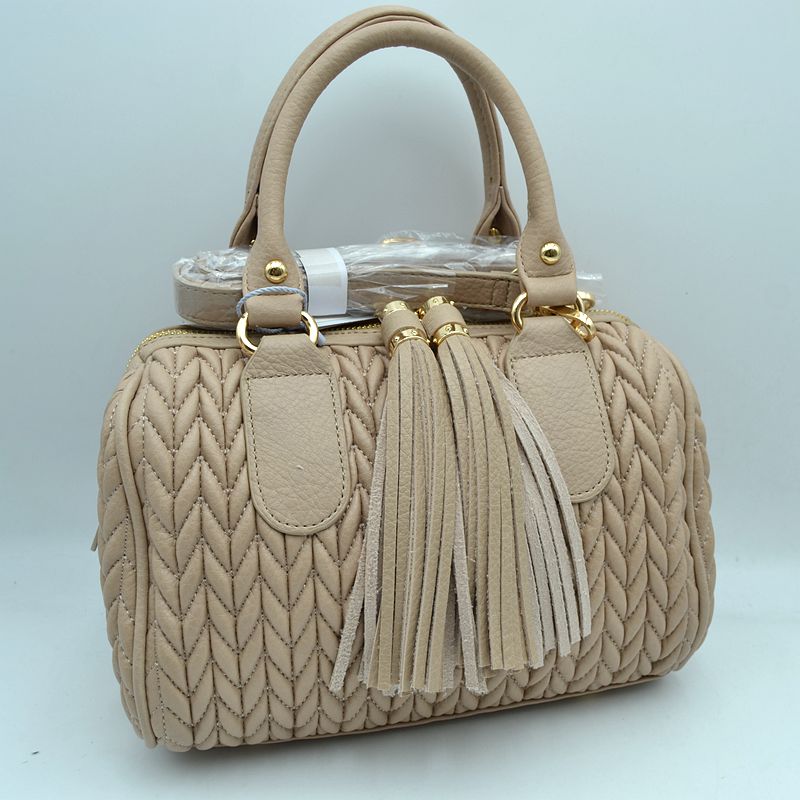 Quilted chevron satchel handbag — product image 21 (JY 0499 LST)