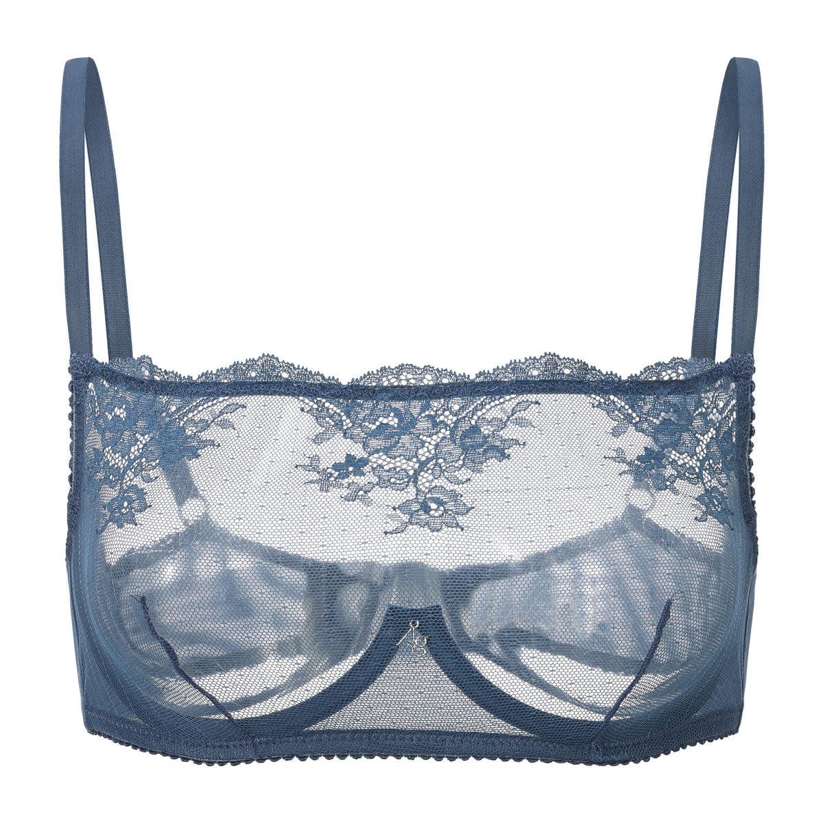Kim High-Neck Sheer Lace Underwire Bra by Amour d’Agnette - alternate product view 20