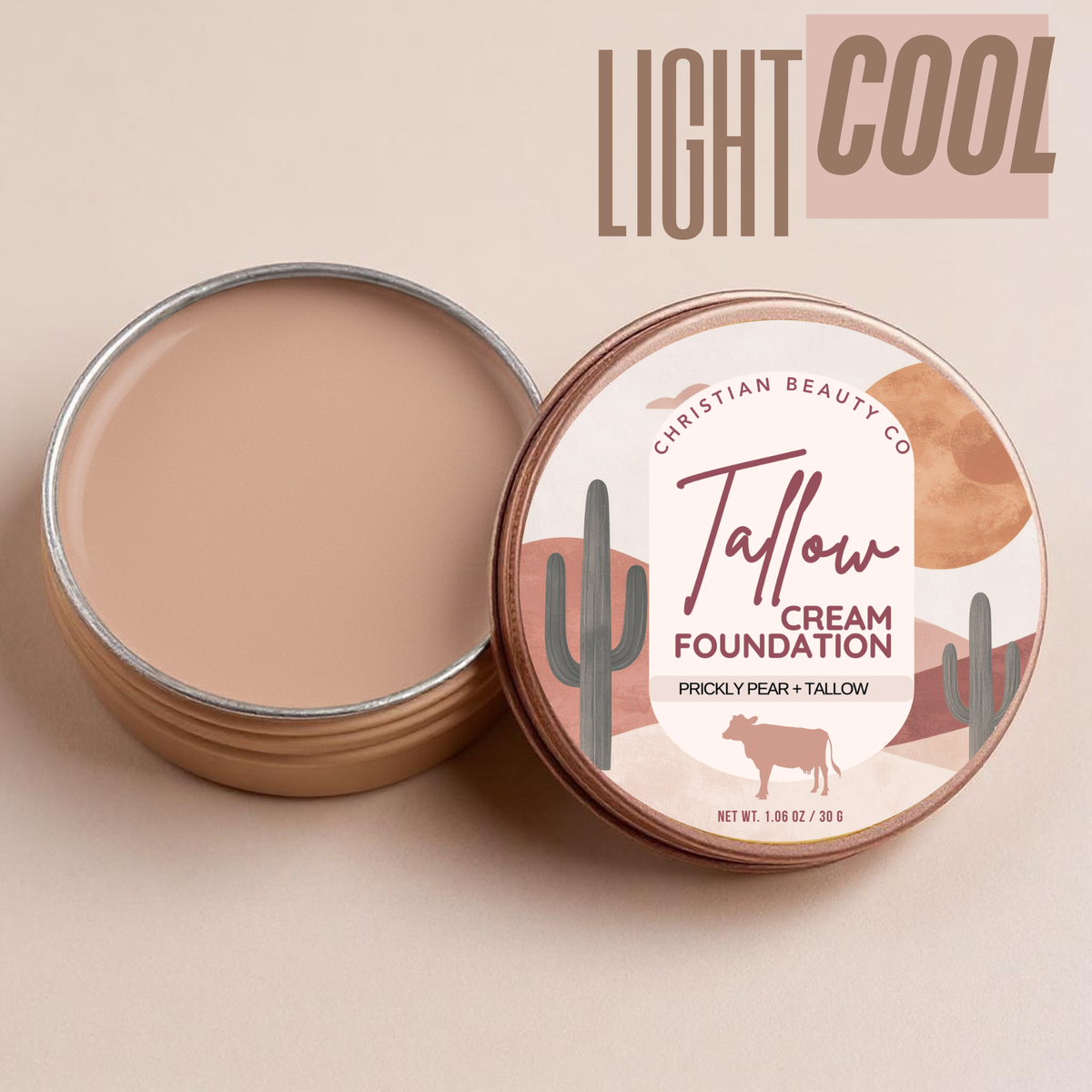 Tallow Cream Foundation shade Light Cool