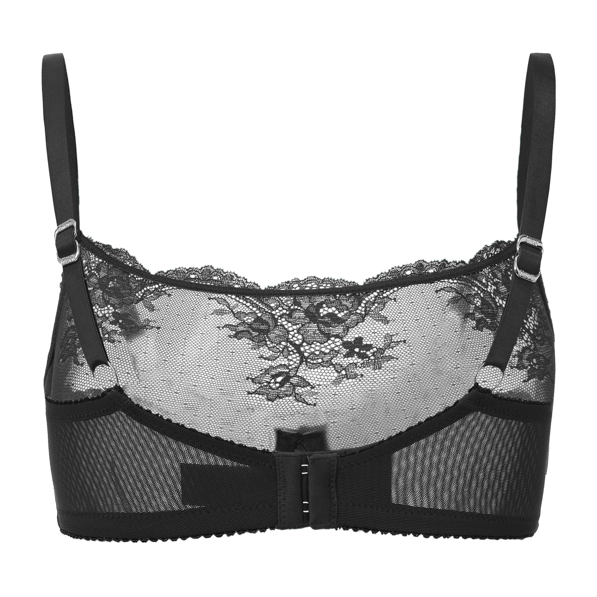 Kim High-Neck Sheer Lace Underwire Bra by Amour d’Agnette - alternate product view 14