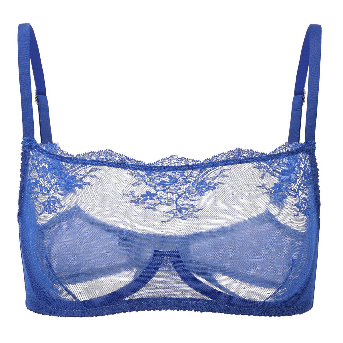 Kim High-Neck Sheer Lace Underwire Bra by Amour d’Agnette - alternate product view 1
