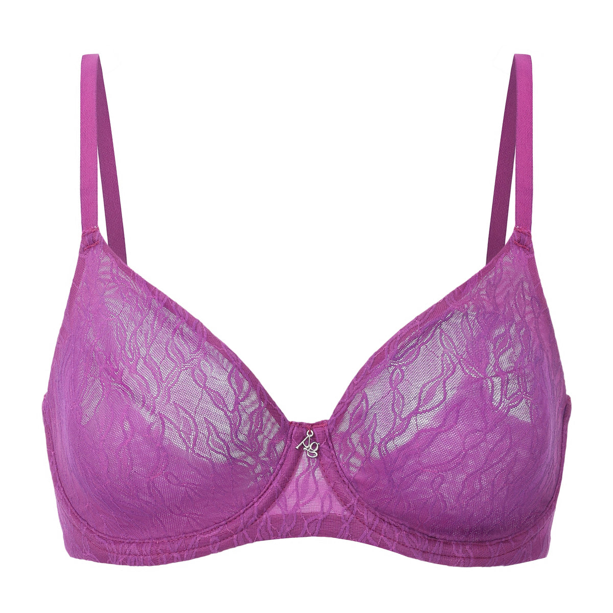 Julie Molded Lace & Mesh T-Shirt Bra by Amour d’Agnette - alternate product view 10